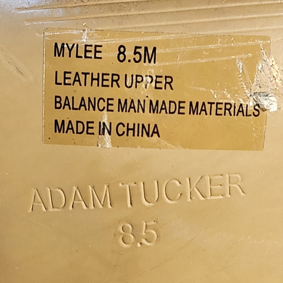 Adam Tucker Mylee Open toe slip on. Black leather, Size 8.5‎ - Picture 4 of 8